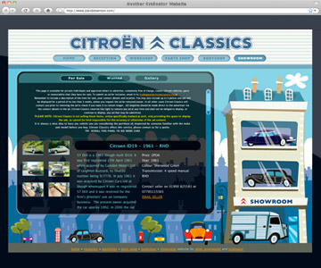 Citroen Classics - Kralinator Web Design