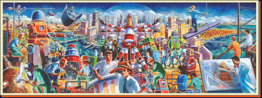 Curtis Mural Robot City